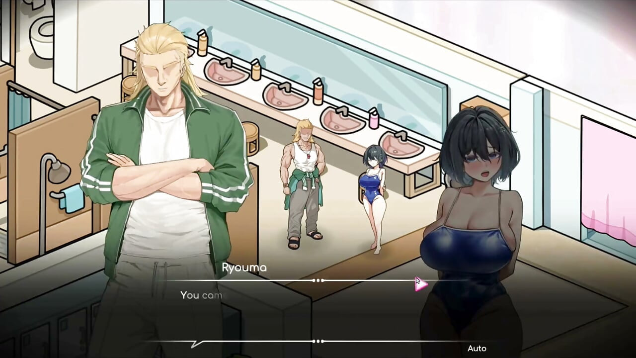 Hentai Game – Aoi Standing Dog Style Sex Gallery Scene - Lifeguard Holic