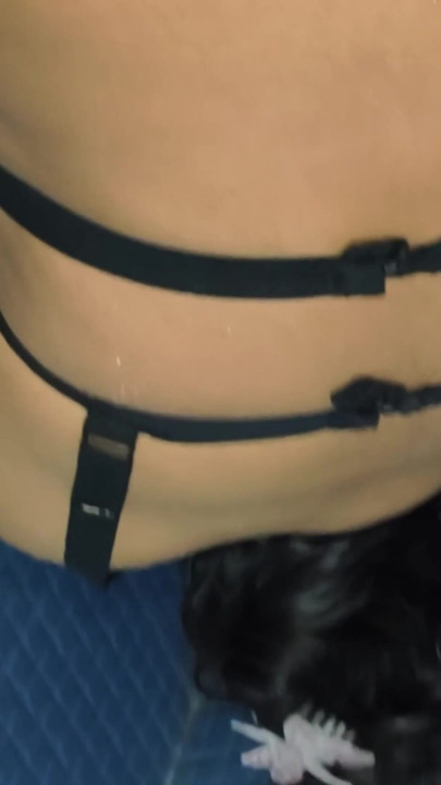 Desi Indian Marathi Kavita cum in mouth and close op Doggy style fuck in bathroom | Clip 1