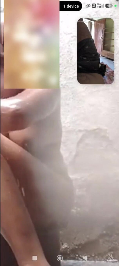 Nude bath  with bhabhi videocall | Clip 1