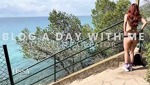 Vlog Lissa Brown Goes to a Nudist Beach to Film a Custom Video