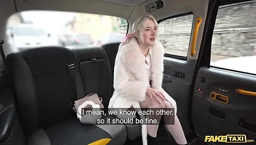 Blonde Blue Eyes Waitress can Fuck All day - Fake Taxi