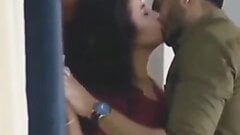 Hot kiss , bhabi  devar .