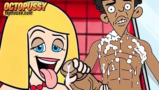 Stepmom Gets a Load of Cum in Her Mouth Right in the Shower