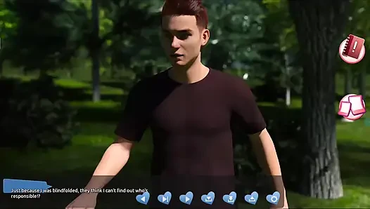 Ateşlilere yardım ediyorum #4 - Johanne bir ağaca bağlı olarak uyandı ve... Ona sakso çekiyor... Belle ve Stacy birbirleriyle oynamış.