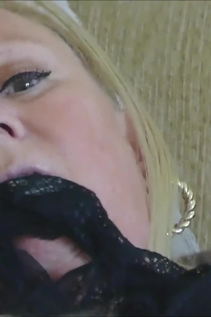 Fingering Close up Orgasm with Panty Sniffing in Black Lingerie
