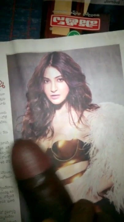 Rub my cock between anushka milky boobs