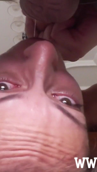 Stunning moment from "Tiny slut Candy Girl enjoys a sloppy upside-down throatfuck"