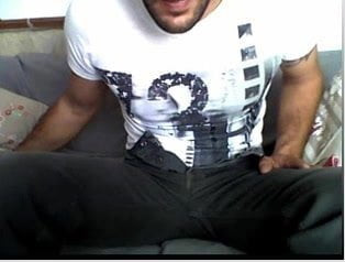 Straight guys feet on webcam #387