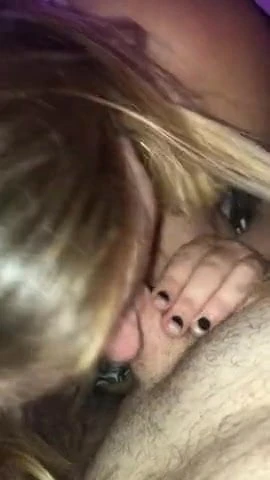 Busty Chick Blowing Her Boyfriend