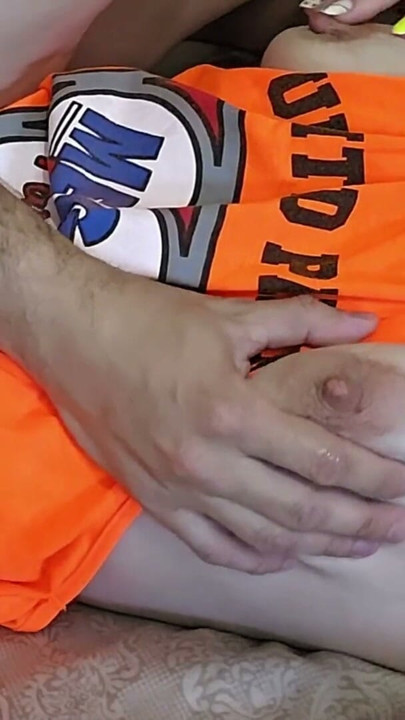 He suck my boobs and fuck me in the same time until ejaculated | Clip 1