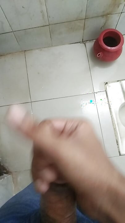 The electricity went out when I was in the office bathroom