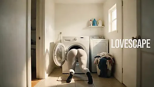Trapped In The Washer, Rescued With A Hard Cock