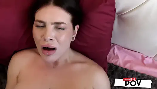 Apra Shay’s Tight Pussy Stretched And Swallows Creampie In Immersive POV!