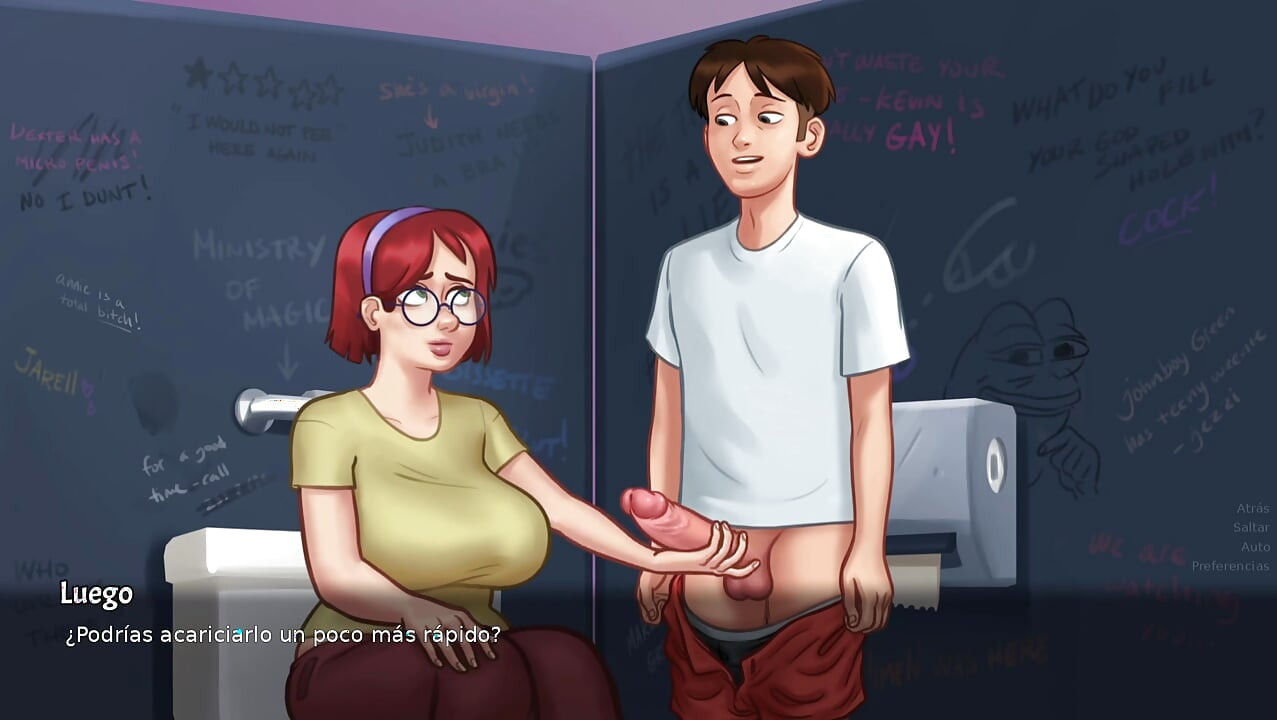 Sex in college with my best friend, and with the teacher - summertime saga
