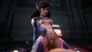 D.Va 2 - Overwatch SFM & Blender Porn Compilation