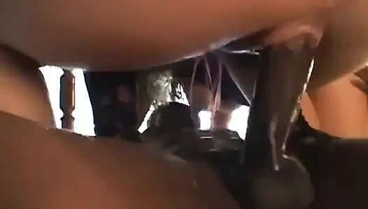 Две белые телочки трахают большой черный член
