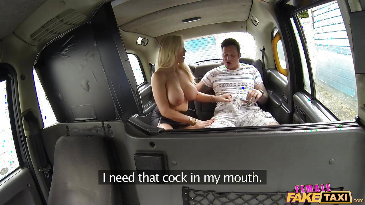 Female Fake Taxi - Busty Driver Gives Stranded Builder Outdoor Sex & a Deep Throat Ride
