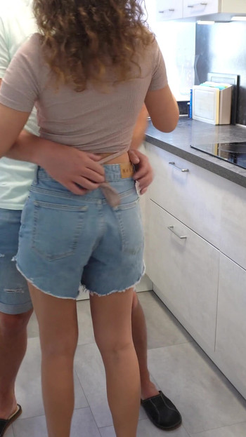 Must-see moment from "I SEDUCED and FUCKED MY STEPMOM in the Kitchen,🥵Nobody Knew SHE MADE ME CUM"