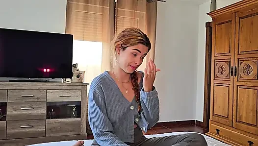 His Stepfather Keeps a Secret From His Stepdaughter in Exchange for an Intense Fuck. Amateur!!
