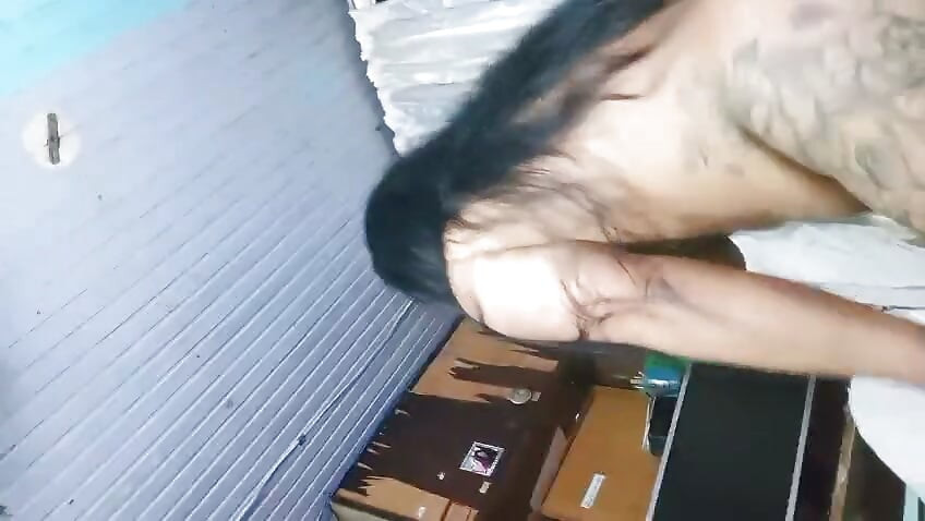NAUGHTY BRUNETTE ROLLS ON THE OLD MAN'S LAP