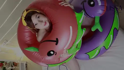 Ketat Oleh Ular Di Bikini Kuning Saya