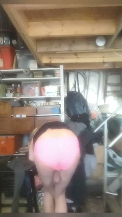 Crossdresser Exploring Outfits and play in a Private Storage Room | Clip 1