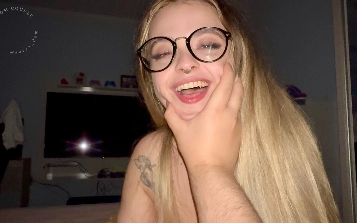 I Love Seeing How Crazy Dom Goes When I Give Him a Sloppy Blowjob with Glasses on