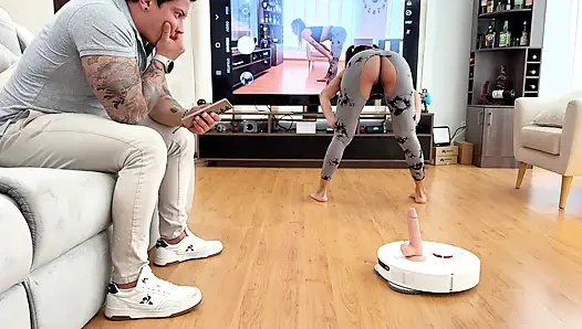 WTF? The stepfather used the robot vacuum cleaner so his stepdaughter could sit on a dildo!