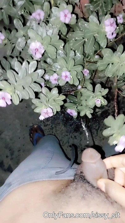 Spectacular moment from "Micro penis sissy femboy rub, play and piss"