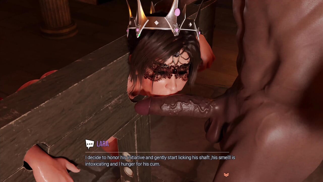Croft Adventures 3 - Lara ama el bdsm y las grandes pollas negras y provoca