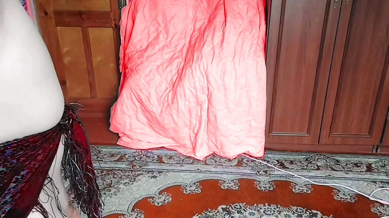 Adorable sissy twirling in sparkly princess-style dress