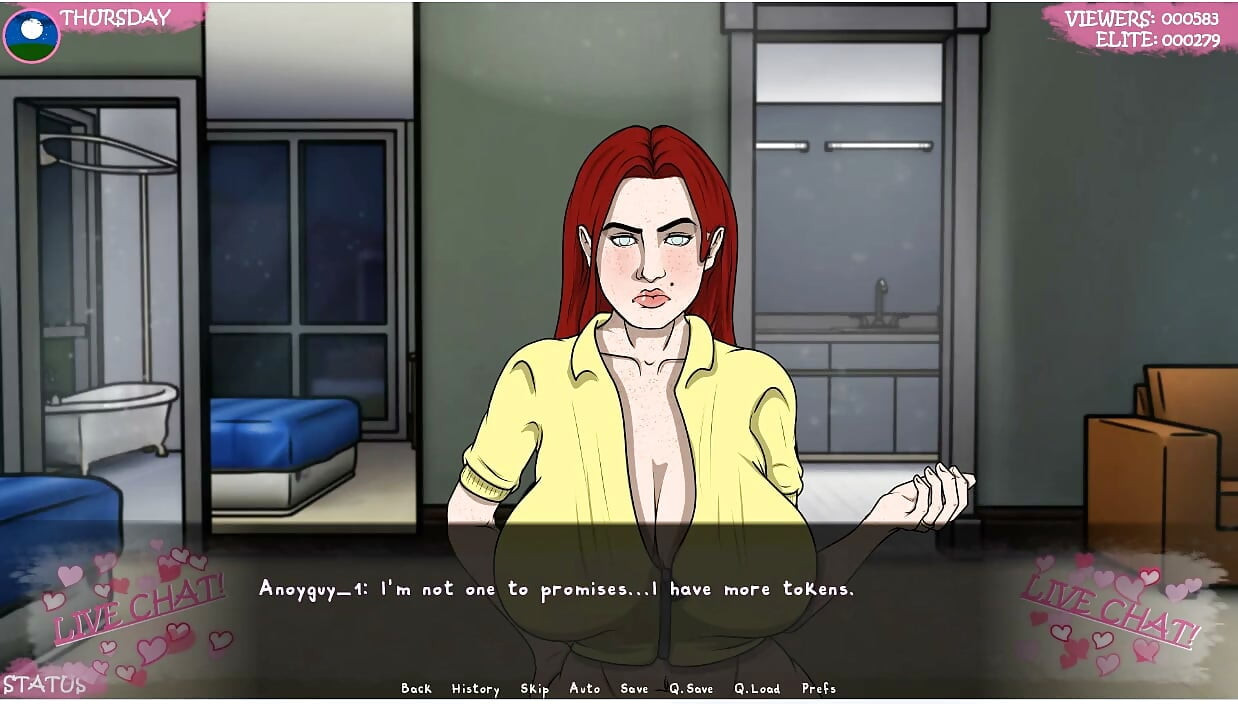Lust Town - Gameplay - Roleplay - Camshow 2- Exposed Herself Completely