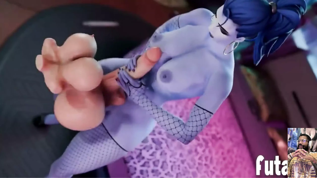 My Hero Academia Futa Plays a Fun Cum Game, Hard Futa Cock Widowmaker Fucks a Thicc Futa Sex Toy