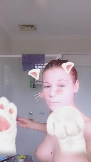 Sexy young British MILF showering then showing body off