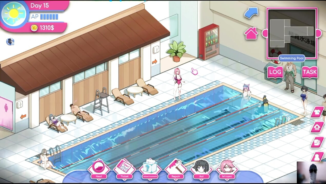 EP-2 "Lifeguard holic gameplay! NTR HENTAI GAME! I gave a cheating gf private swimming lessons!