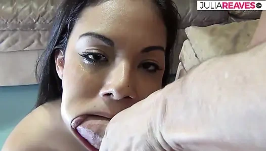 She loves the taste of cock and cum in her mouth