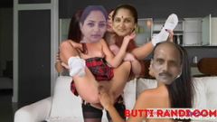 Rupali with   mom and stepdad