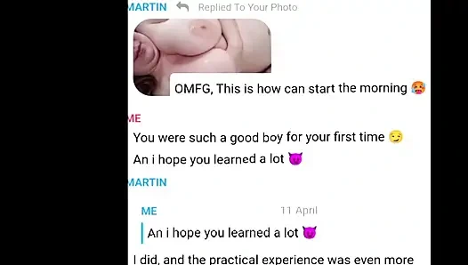 I'm Fucking an 18yo Fan Bareback & Sending It to My Husband at Work