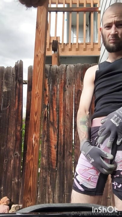 Working in the sun in my underwear