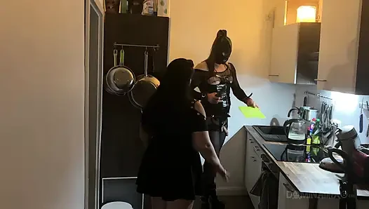 Kitchen Fisting Frenzy - Mature Sluts Stretched Wide Open