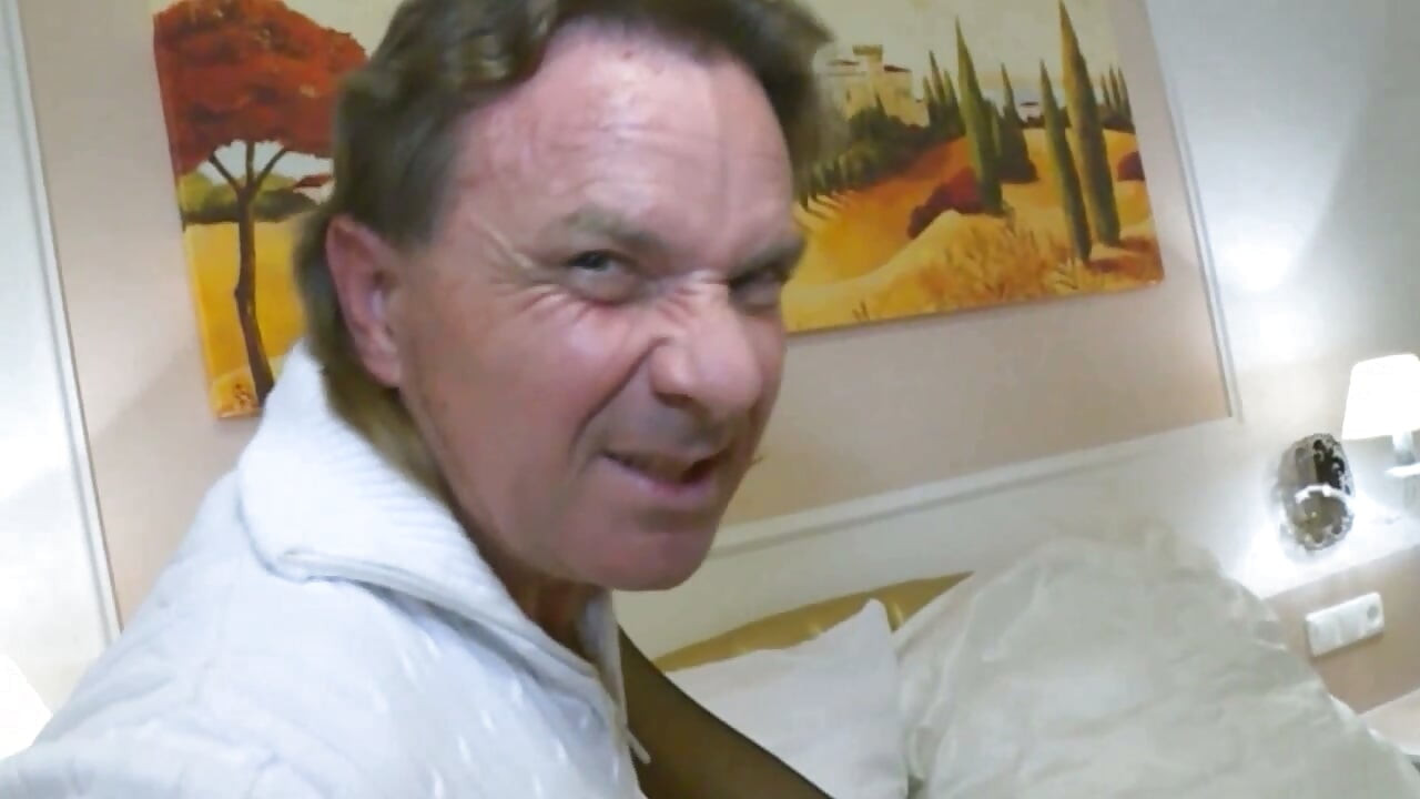 Young Redhead Girl with Beautiful Body Sucks Stepfather's Friend's Cock in Hotel Room