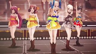 Mmd R-18 Anime Girls sexy dancing clip 251