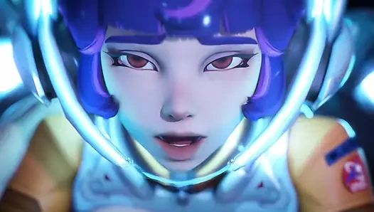 Space Girl Is Pinning You to the Wall!