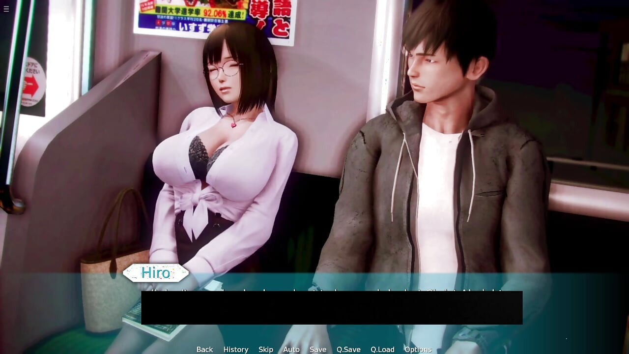 Hiro Massaging Japanese Milf Office Lady Boobs In Train