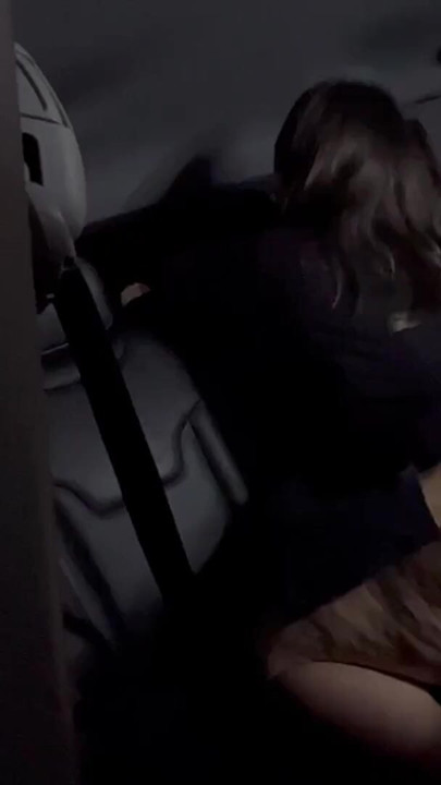 Having sex in the hot car screaming a lot and asking for a slap on the butt | Clip 2