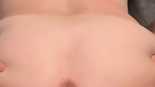 Bouncing on son in laws fat dick with my pussy and asshole and leaking huge cum load out my gaping asshole