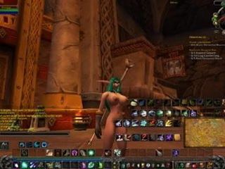 Dans nud cu elfii de noapte din World of Warcraft