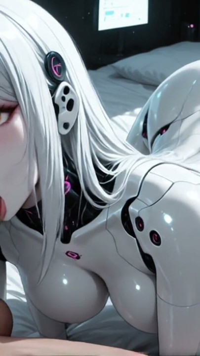 Spaceship Lust - Futanari Android Fucks Guy (AI Generated) | Clip 1