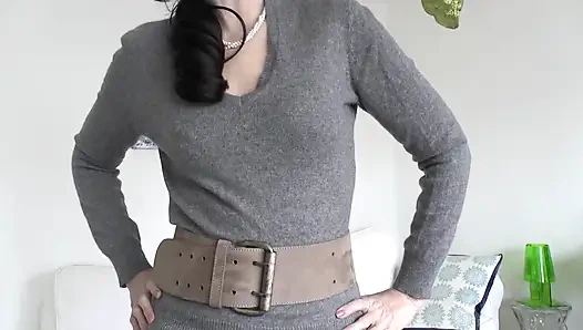 Примерка ремня в гостиной, часть 3, леди Виктория Валенте