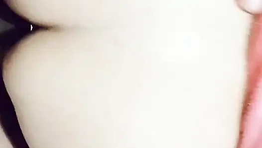 Stepsister puts her cute feet on my shoulders to penetrate her rich shaved pussy.